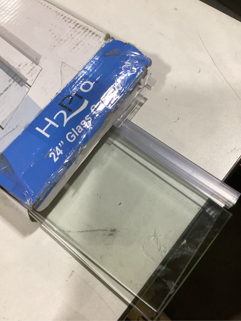 Condition photo showing Good Condition for H2Pro Glass Canopy 2Piece Set for Marineland 55 Gallon Aquarium Fish Tank (Each Piece Measure 23 x 11.46 x 0.16in)