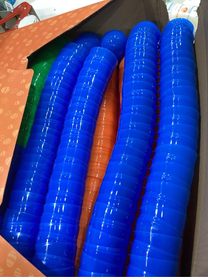Condition photo showing Good Condition for [12 golden eggs] 500 pcs 2.4" fillable plastic easter eggs empty easter eggs colorful plastic eggs bulks for kids teens boys girls easter basket stuffers hunt easter party favor