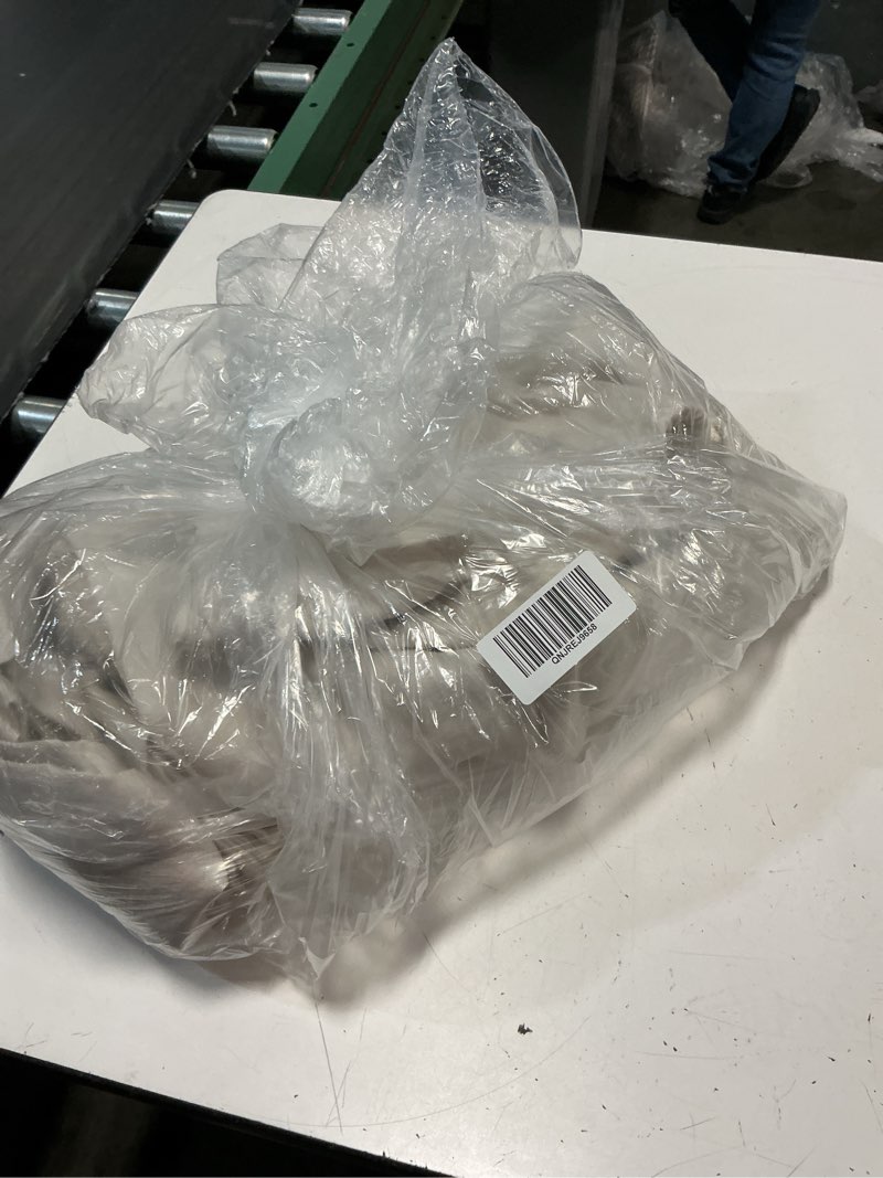 Condition photo showing As Is for quince european linen duvet cover set of 3piece natural king /calking 