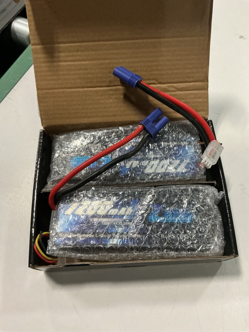 Condition photo showing Good Condition for Zeee 2S Lipo Battery 7200mAh 7.4V 120C Hard Case RC Battery with EC5 Connector for RC Car Truck RC Vehicles Truggy Buggy Tank Helicopter Airplane Racing Models(2 Pack)