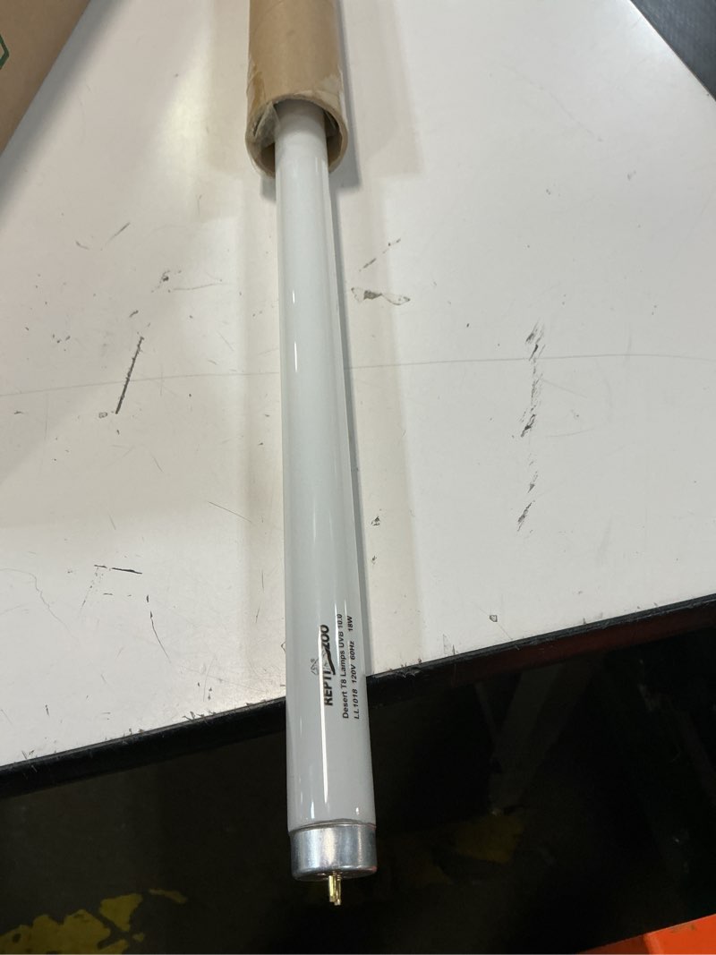 Condition photo showing As Is for repti zoo reptile 18w 10.0 uvb fluorescent bulb lamp desert t8 bulb 24 inches desert uvb bulb