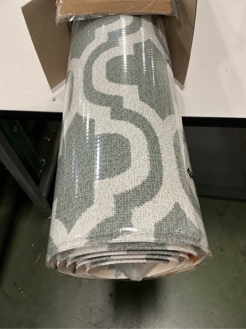 Condition photo showing Good Condition for Baby Care Play Mat (Large, Moroccan - Blue) 82'' x 55'' Original One-Piece Reversible Rollable Waterproof Play Mat for Infants, Babies, Toddler, and Kids Moroccan - Blue Large