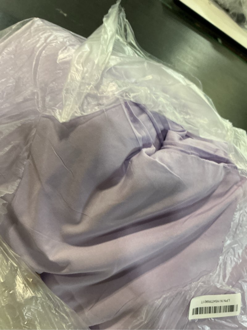 Condition photo showing As Is for ROSGONIA California King Comforter Set Lavender, 3pcs (1 Boho Purple Cal King Comforter & 2 Pillowcases), All Season Bedding Bedspread Blanket Quilts California King Comforter 104"x96" Lavendar