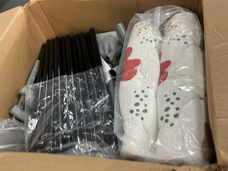 Condition photo showing As Is for 65" ×50" Large Baby Playpen with Mat, Baby Playard for Babies and Toddlers, Play Pens for Indoor & Outdoor, Sturdy Safety Play Yard with Soft Breathable Mesh, Anti-Fall, Grey 65 x 50 IN+MAT Grey