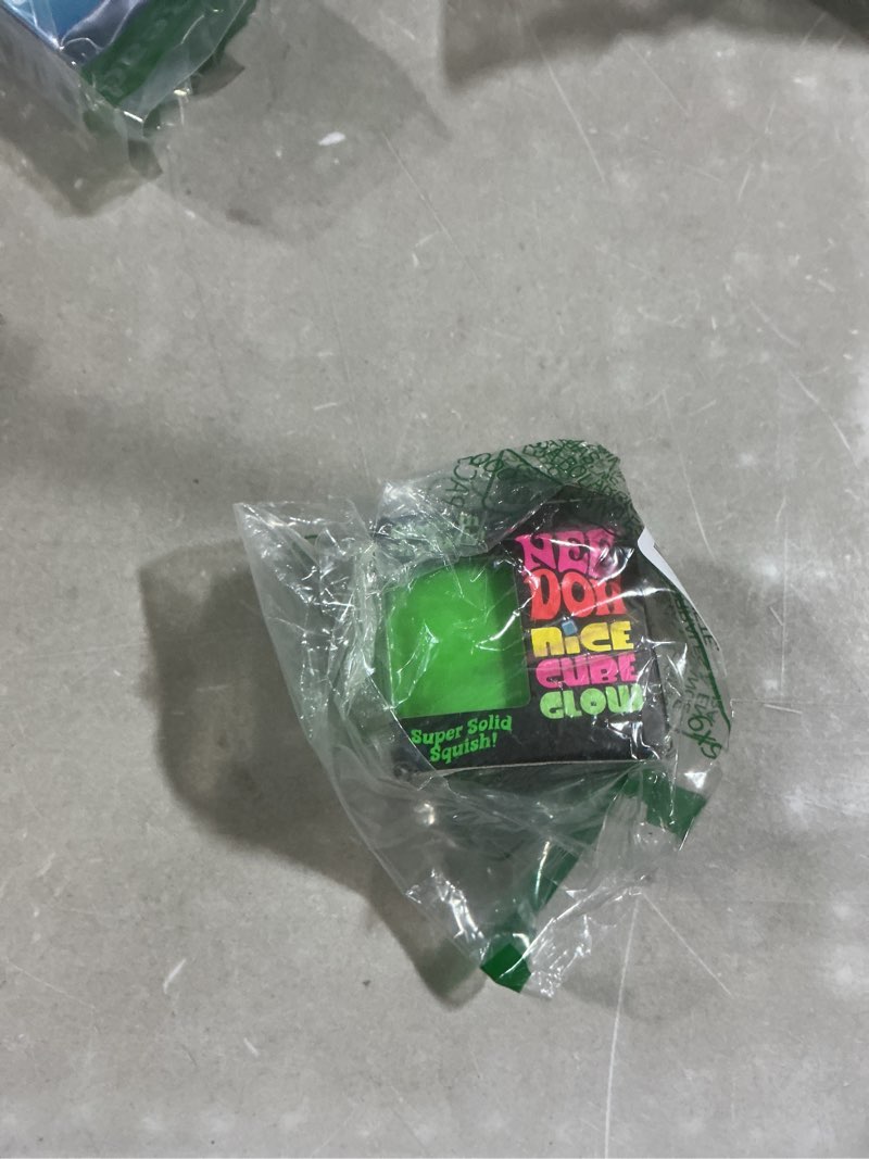 Condition photo showing Good Condition for schylling needoh nice cube glow - sensory toy with a super solid squish - glows in the dark and always returns to its square shape - ages 3 and up - color may vary; one cube per pack