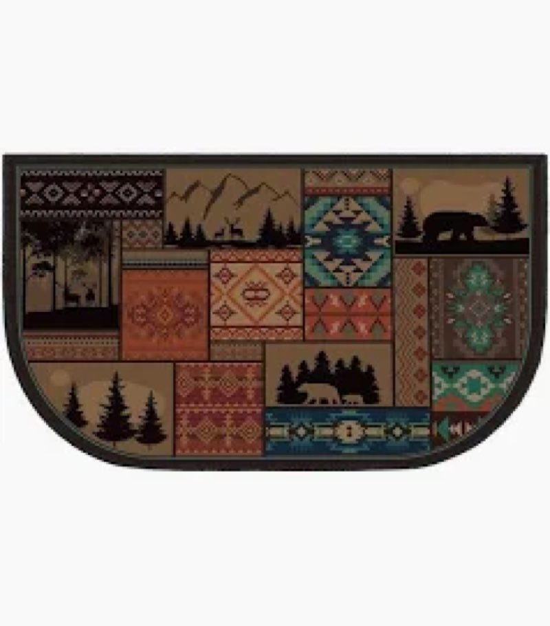 demissle fireplace hearth rug fireplace mats cabin southwestern fireproof fire resistant rug for woo