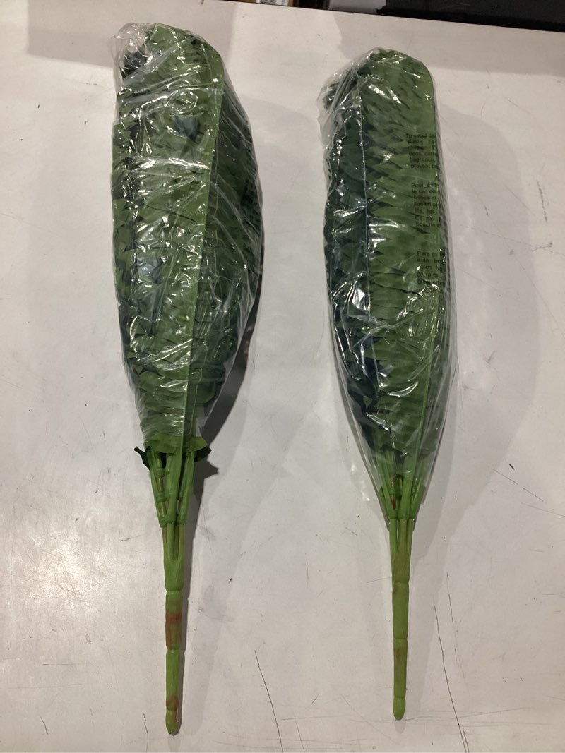 Condition photo showing New/Like New for forest prince 35" ferns artificial bush plants large, 2 artificial boston ferns with 39 fronds for outdoors home decor