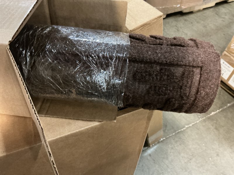 Condition photo showing Good Condition for Front Door Mat, Absorbent Dirt Trapping Welcome Door Mat Indoor Outdoor, Non Slip Entry Mat, Indoor Outdoor Door Mats, Fade Resistant, Low Profile Doormat for Entryway, 29×17, Coffee Coffee 1'5" x 2'5" (Rectangular)