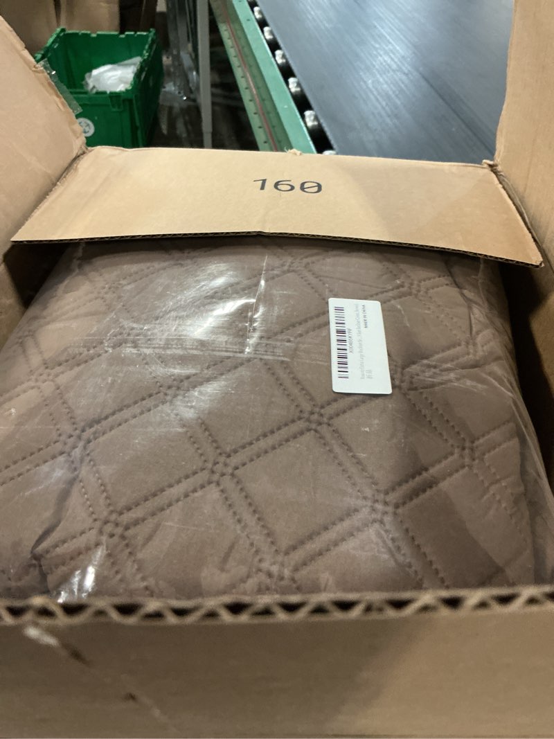 Condition photo showing Good Condition for ruaozz extra large recliner sectional couch covers, waterproof couch cover for reclining l shape sofa 5 seat reclining sectional couch covers with pockets (l shape 5 seat recliner cover, brown) brown l shape 5 seat recliner cover