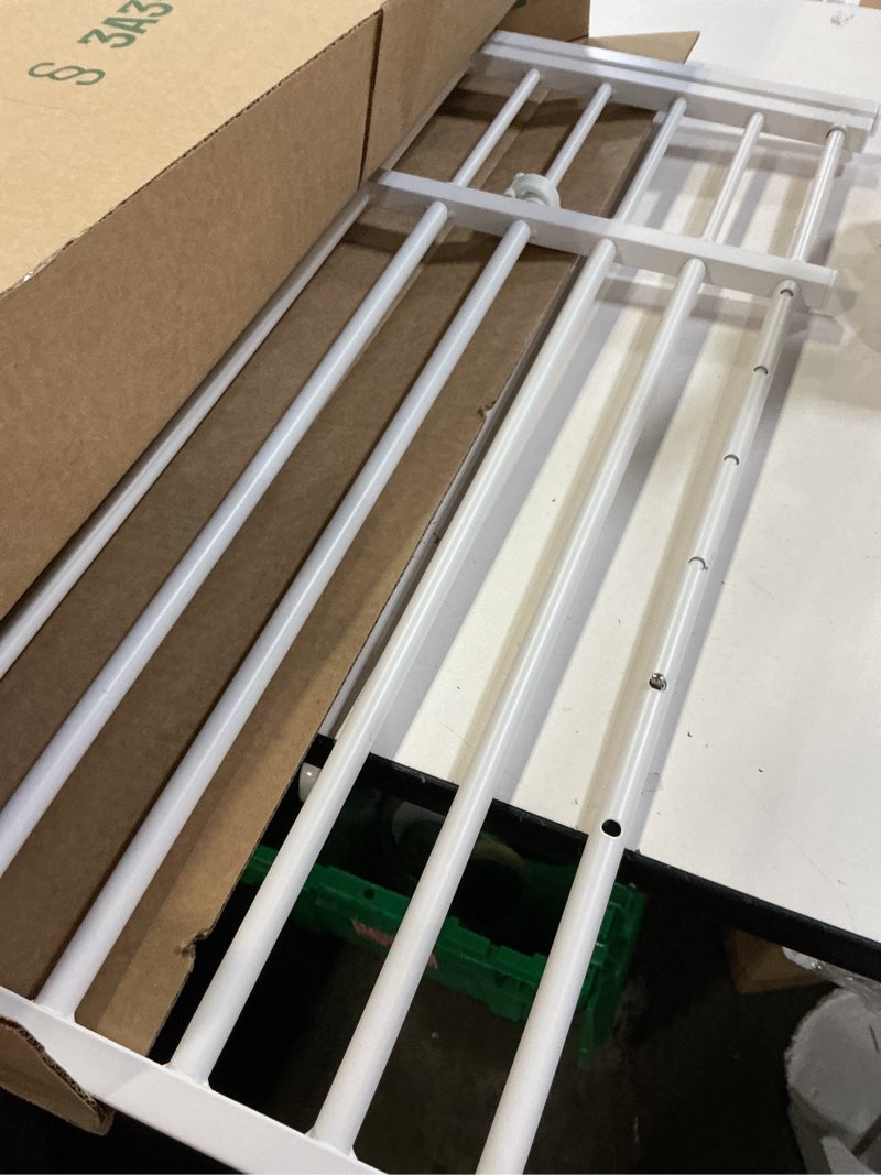 Condition photo showing Good Condition for Malier Indoor Dog Gate with Door, 26-41" Extra Wide Full Metal Pet Gate Short Dog Gate for Stairs, Pressure Mount 14'' Tall Small Puppy Low Gate Easy Step Over for Doorways