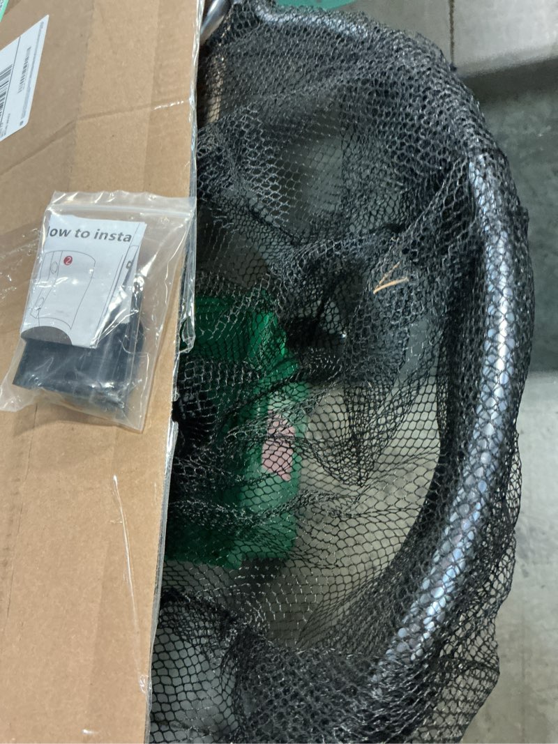 Condition photo showing As Is for animal catcher net, dog catching net, animal catch pole tools for poultry, chicken, feral cat, duck, goose, bird, skunk, bat, fox, raccoon, guinea fowl, pigeon,tuna and small animals