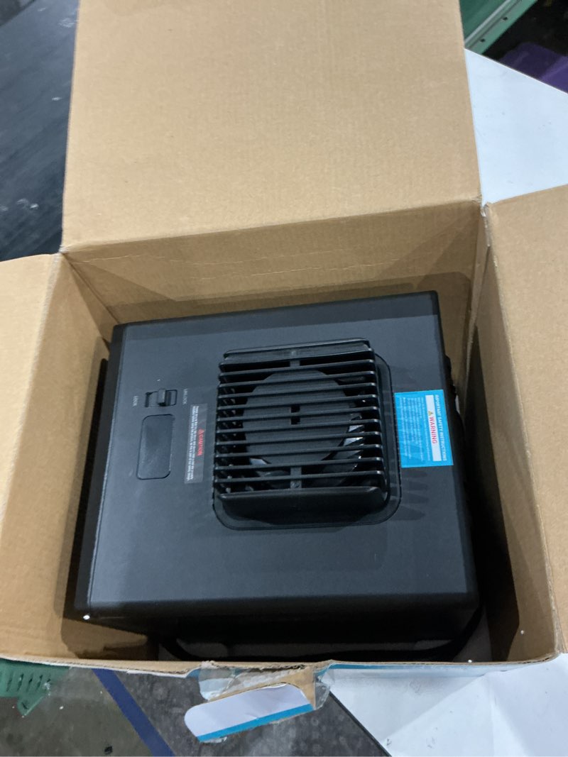 Condition photo showing As Is for livatro stainless steel humidifier, 3l warm mist humidifier, easy clean with warm steam humidifier, healthy air mist humidifiers for bedroom living room, with sleep mode and auto-off setting 4lblack
