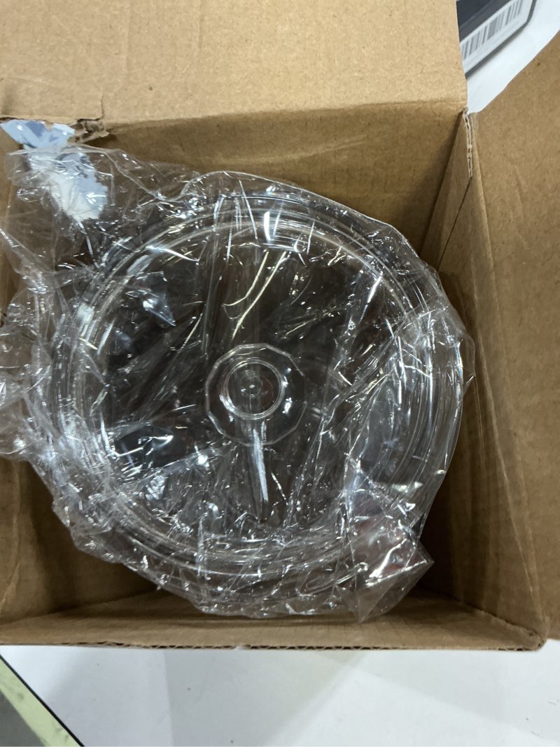 Condition photo showing Good Condition for ForPro Professional Collection Acrylic Apothecary Jar with Lid, 60 Oz Storage Container for Bathroom, Kitchen and Office, 7.75" x 5"