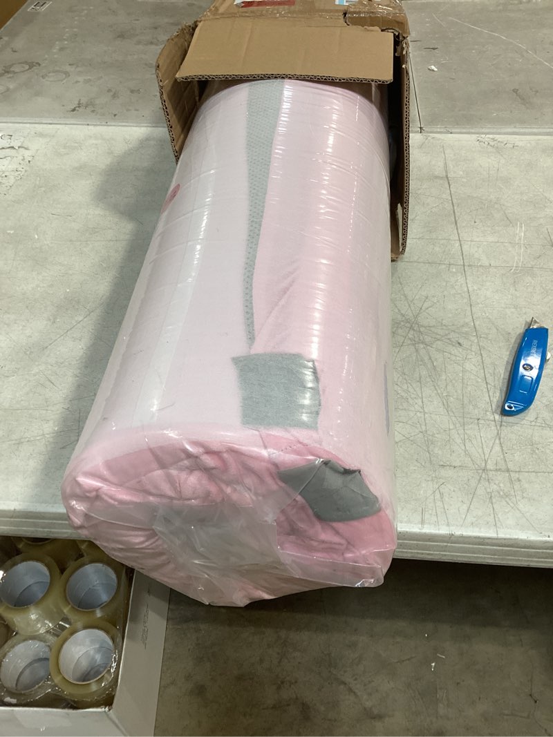 Condition photo showing New/Like New for 3 Inch GAIALOOP Thick Memory Foam Camping Mattress Sleeping Pad [Car/Tent/Cot] Glamping Portable Floor Mat Roll Up Futon Mattress for Guests Sleepover Sakura Pink Twin XL:80*38*3"