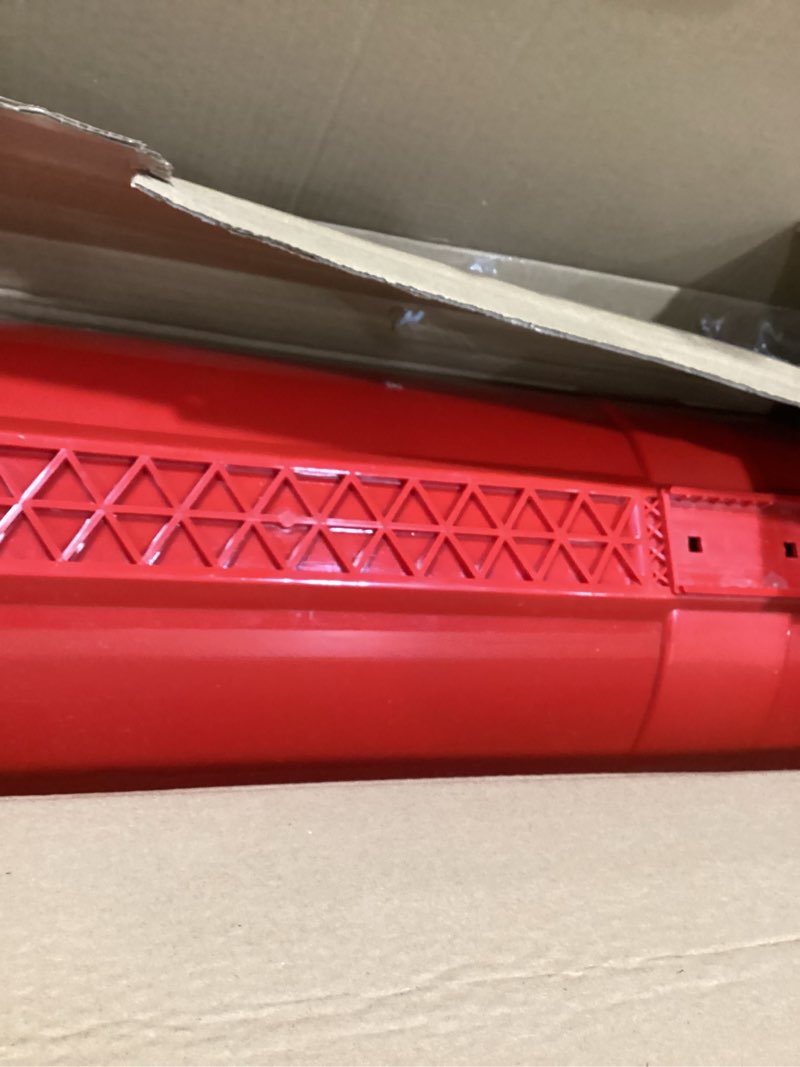 Condition photo showing New/Like New for 38 Inch Snow Shovel for Driveway, Brewin SnowPro Bi-Direction Heavy Duty Snow Pusher with Wheels and Angled Blade for Efficient Snow Removal, Back Saver Snow Plow for Doorway Sidewalk