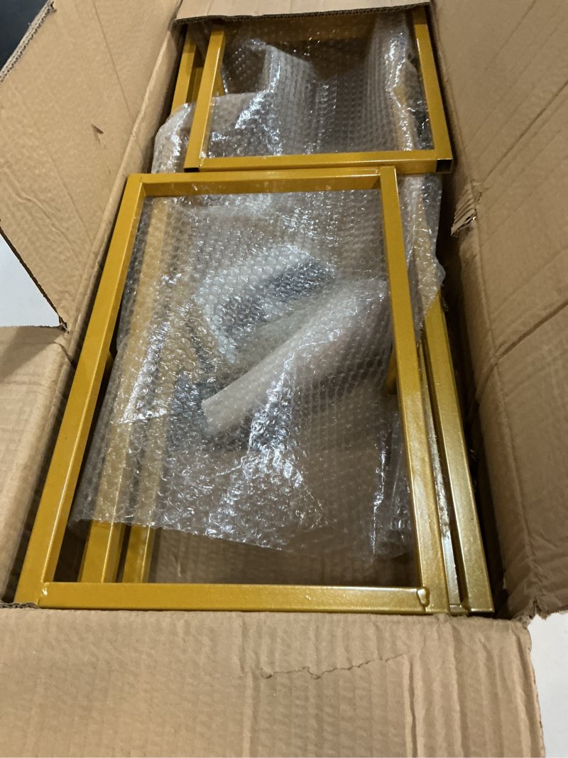 Condition photo showing Good Condition for double arch backdrop stand metal open arch backdrop frame u shaped wedding arches for ceremony baby shower garden birthday party decoration (gold, 7.2ft×4ft) gold 7.2ft×4ft(h×w)