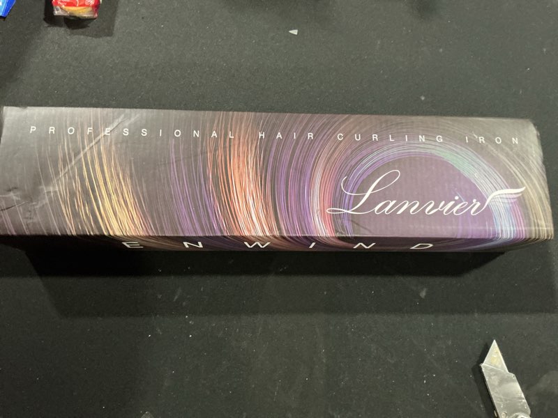 Condition photo showing As Is for LANVIER 1.25 Inch Curling Iron, Extra Long Barrel 1 1/4 Inch Curling Iron for Long Hair up to 450F, 