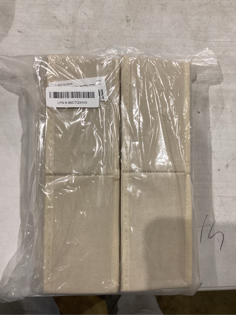 Condition photo showing New/Like New for DIMJ Drawer Organizer Clothes 15 Pack - Foldable Baby Organizers and Storage & Closet Organizers for Bedroom, Closet - Nursery Organization Dresser Dividers for underwear, Sock,Bra, Belt, Tie, Beige Beige 15 Pack