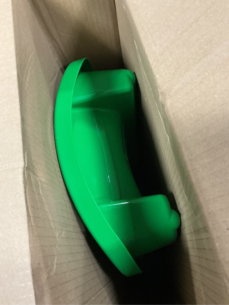 Condition photo showing Good Condition for slippery racer downhill thunder flexible kids toddler plastic toboggan snow sled with built in brake system, pull rope, & handle grips 1 pack green