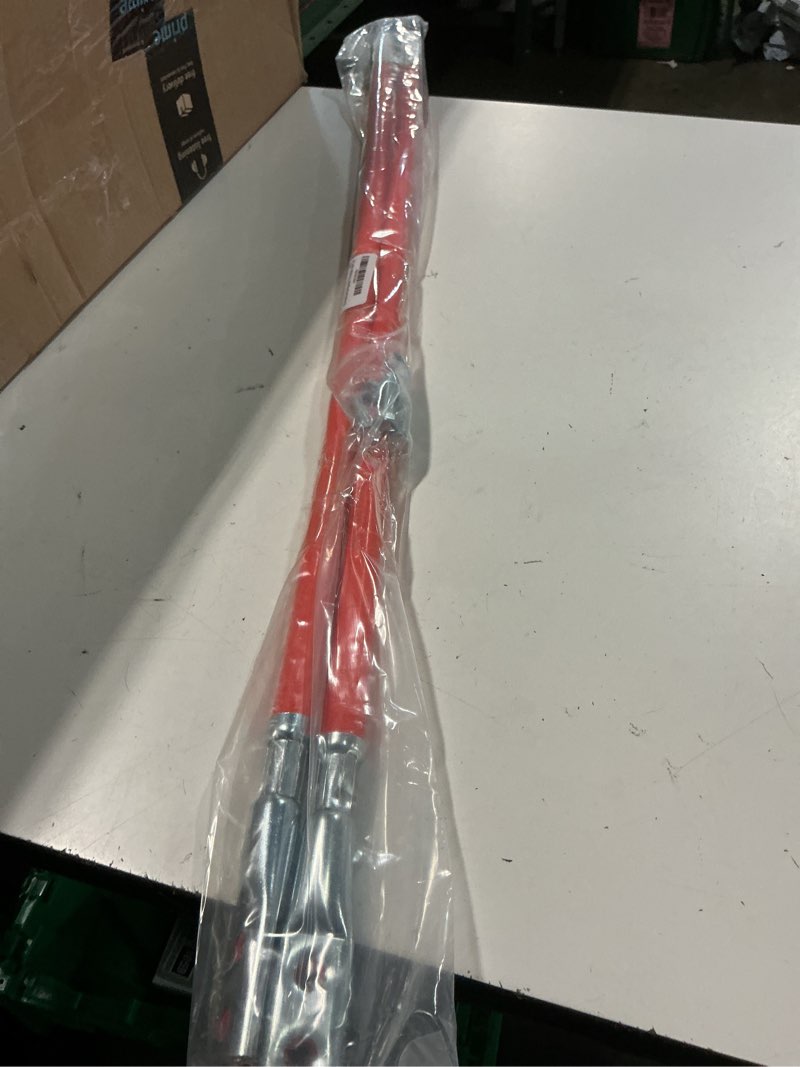 Condition photo showing Good Condition for 36" length - reflective, universal, unbreakable orange snow plow guide markers- steel wire inside (2) 1