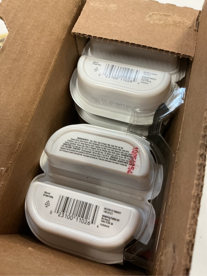 Condition photo showing New/Like New for (Best by 01/31/2027) Sheba Perfect Portions Wet Cat Food Pate Roasted Turkey Entree, 2.6 oz. Twin-Pack Trays (24 Count, 48 Servings) Turkey 24 Count (Pack of 1)