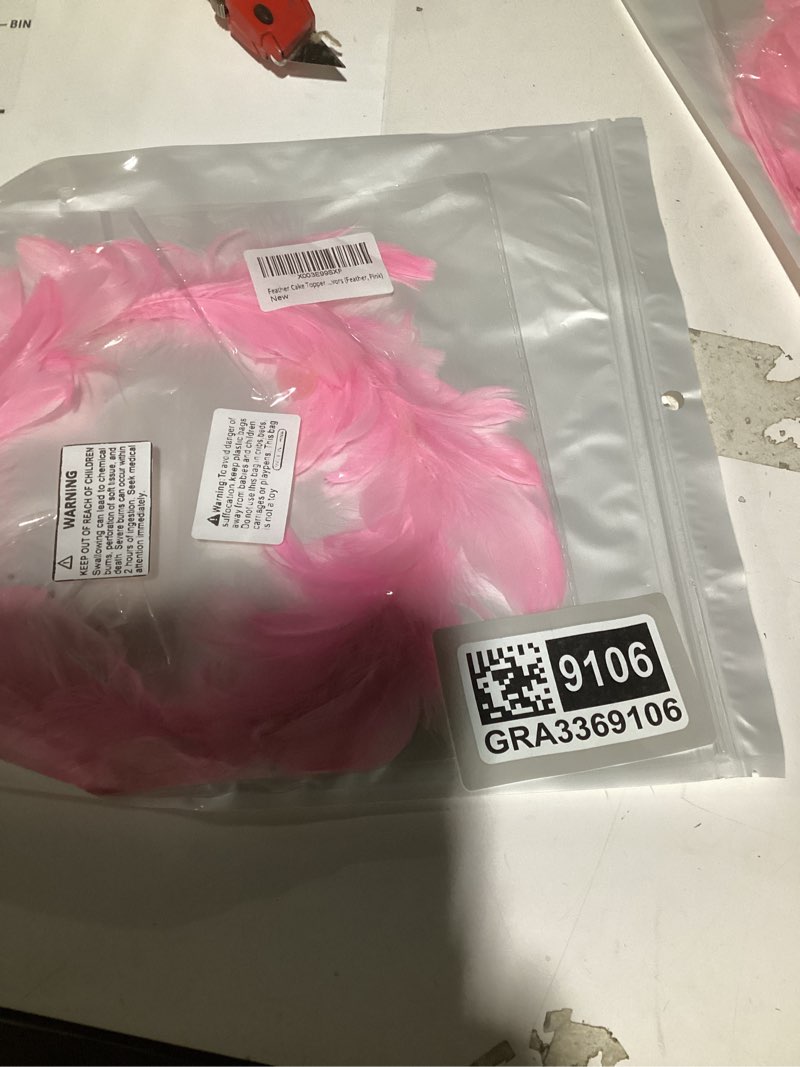 Condition photo showing New/Like New for Feather Cake Topper Decoration With LED Light For Anniversary Birthday Party Wedding Baby Shower Birthday Party Favors (Feather, Pink)