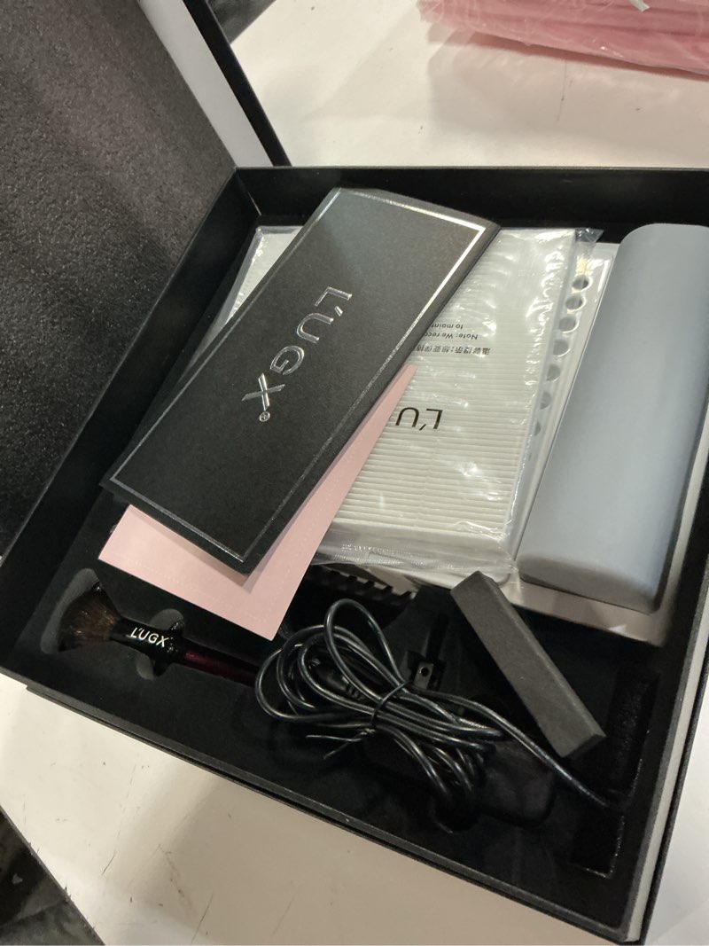Condition photo showing Good Condition for l'ugx rechargeable nail dust collector, professional brushless turbo dust collector nail tech, powerful dust suction machine manicure pedicure tool for acrylic nail polishing, low noise, 2pcs filters a-rechargeable