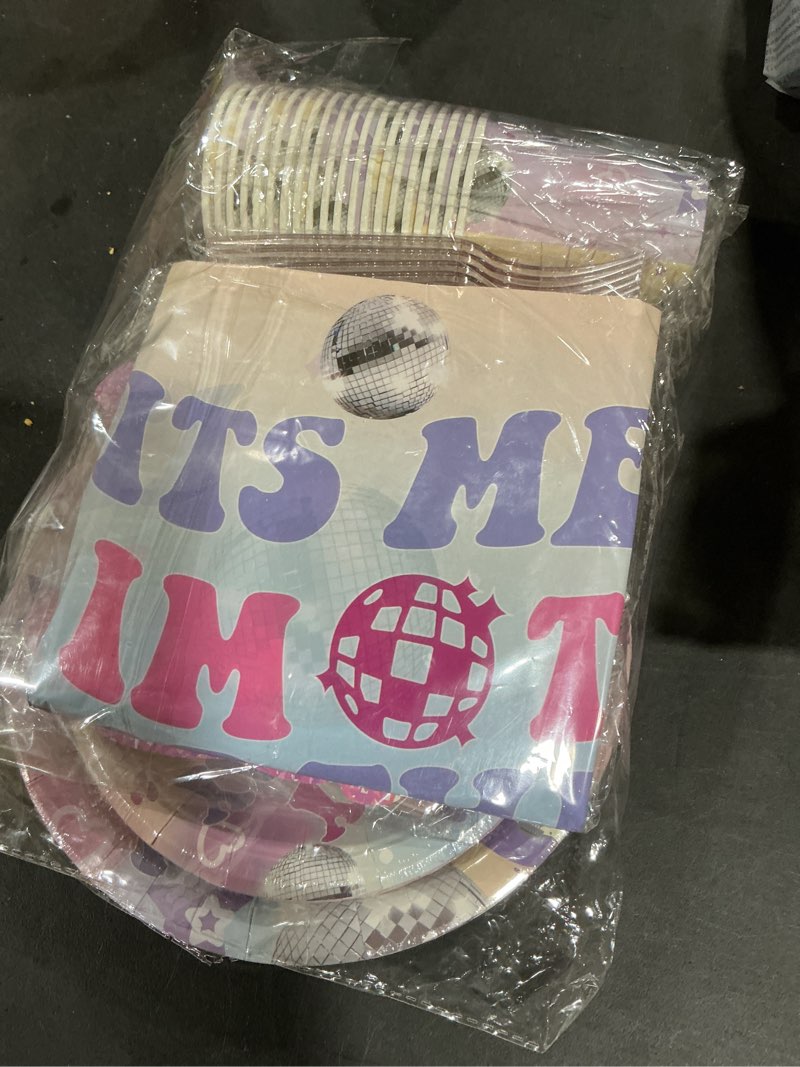 Condition photo showing New/Like New for 122pcs Its Me Hi Im The Birthday Girl Tableware Party Plate Set Music Party Decorations Favors Serves 20 Guests Birthday Decorations Its Me Hi Im The Birthday Decorations
