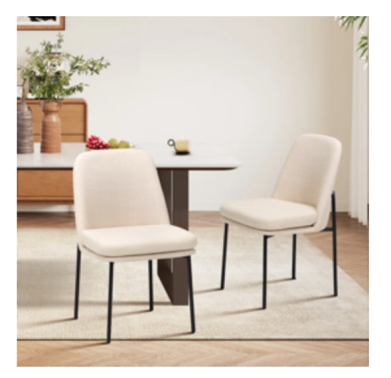 fabric upholstered parsons side chair dining chair (1 piece only)