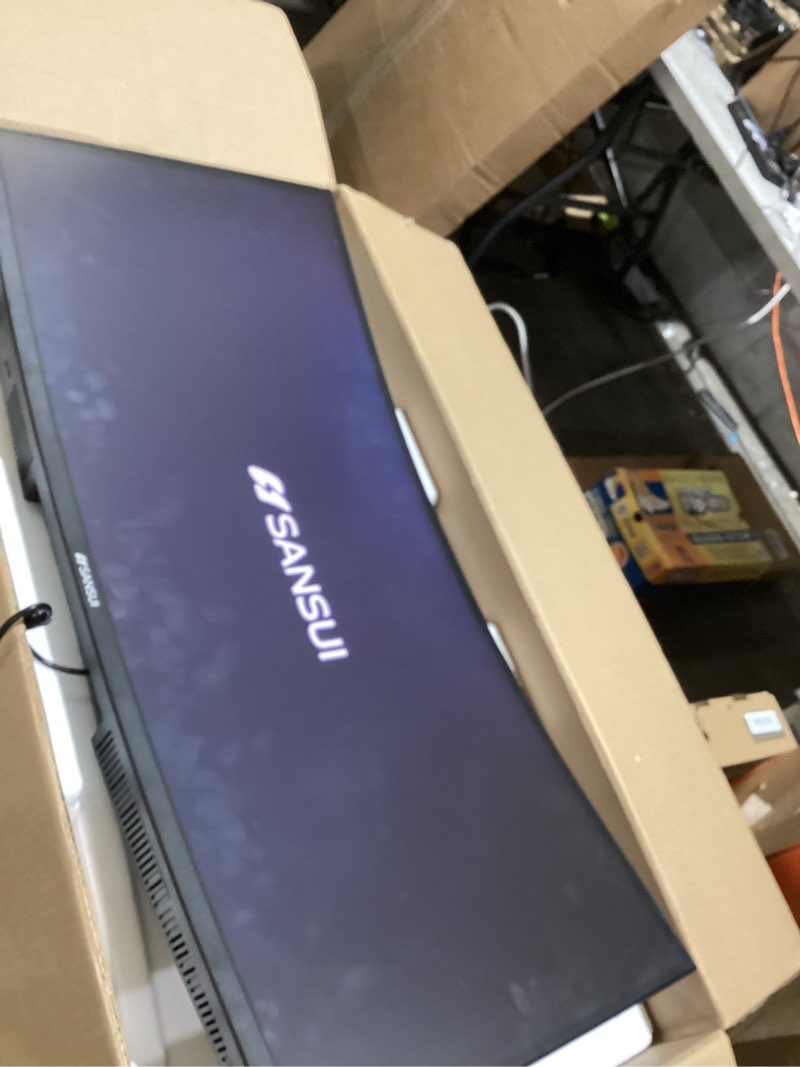 Condition photo showing Good Condition for SANSUI 34 Inch 240Hz Ultrawide Curved Gaming Monitor UWQHD 3440×1440, 21:9 2K Curved Monitor 1500R,HDR400,Fast VA, PIP/PBP,AI Crosshair,AIPQ(Visual Enhance),MPRT 1ms,HDMI2.1*2,DP1.4*2(DP Cable Incl.) 34" Curved/UWQHD/240Hz/HDMI2.1 34" Curved/UWQHD/240Hz/HDMI2.1