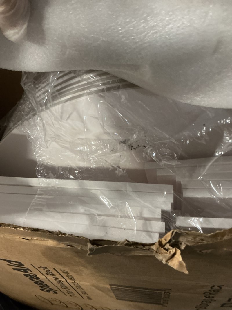 Condition photo showing As Is for SpaceAid Rotating Shoe Rack Tower 7 Tier  Display Lazy Susan  White  23.2 D x 23.2 W x 63 H