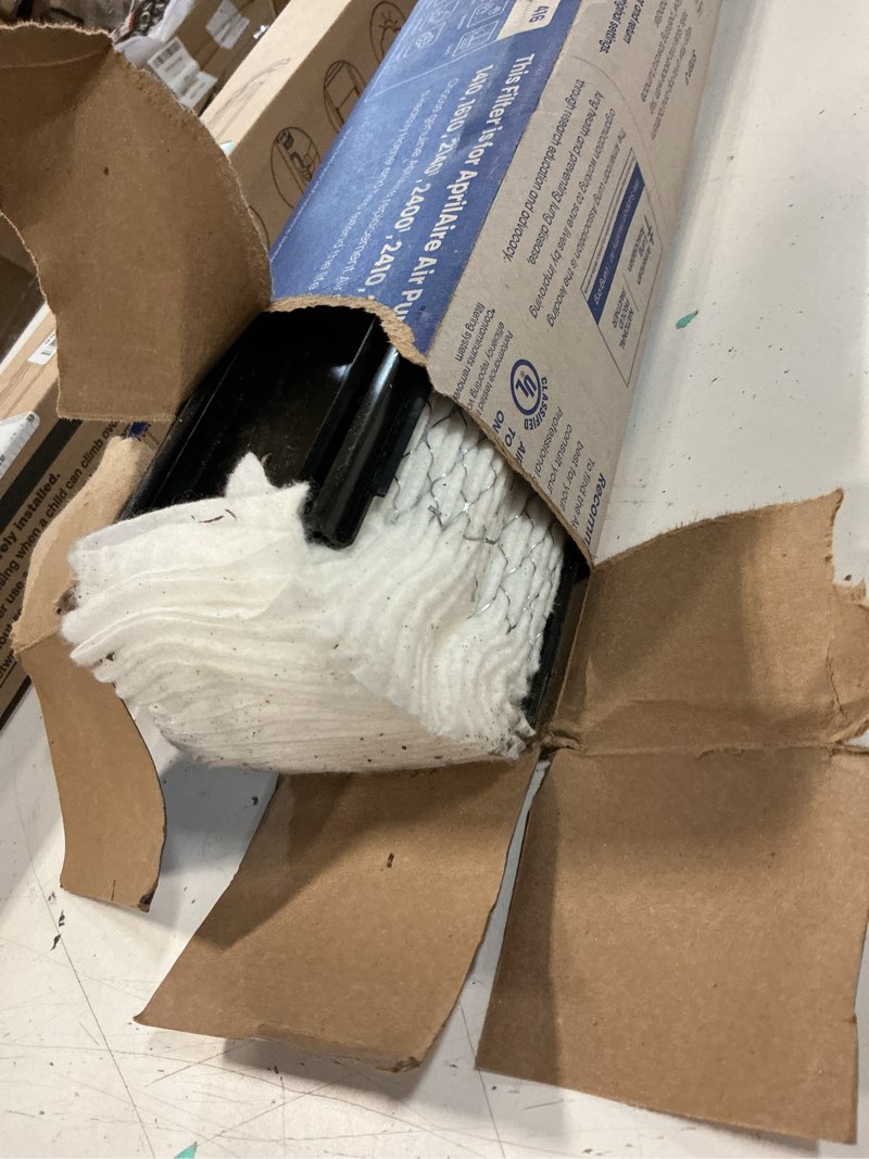 Condition photo showing As Is for aprilaire 413 replacement filter for aprilaire whole house air purifiers - merv 13, healthy home allergy, 16x25x4 air filter (pack of 1)