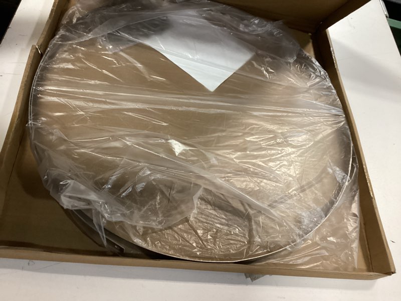 Condition photo showing Good Condition for 24 Inches Silver Metallic Ceiling Drapes Hanging Kit for 6 Panels Wedding Ceiling Drapes Canopy Hoop Metal Hardware Kit for Draping Fabric Indoor Outdoor Decorations Backgrounds 6 Panels 24"W x 24"L (Pack of 1) Silver