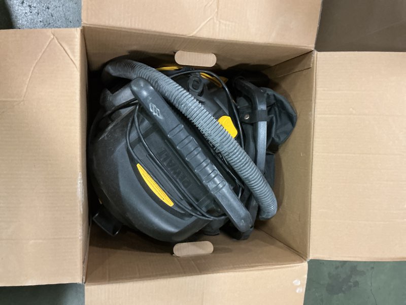 Condition photo showing As Is for DEWALT 9 Gallon STEALTHSONIC Ultra Quiet Poly Shop Vacuum Wet/Dry, DXV09P-QTA Noise Reduction Vac for Shop, Heavy Duty Shop Vacuum for