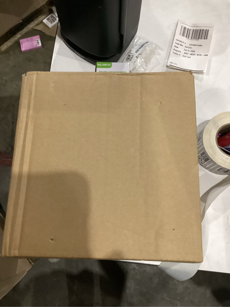 Condition photo showing New/Like New for Wood Tissue Box Cover Square,Handbag Style Decorative Cube Tissue Box Holder with Handles for Bathroom Vanity Countertop, Night Stands, Office Desk & Car?Suitable for 5.2 x 5.2 X 4.8inch Tissue Box