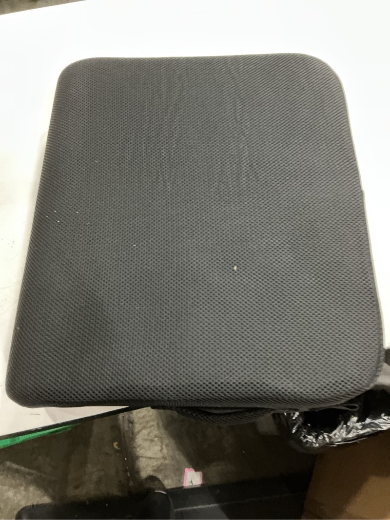 Condition photo showing Good Condition for mind reader air-cloud seat cushion, ergonomic support for posture, pressure relief, and pain reduction, portable with washable cover, memory foam, black classic black