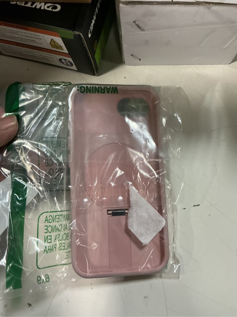 Condition photo showing Good Condition for suritch for iphone 17e/16e case with magnetic camera slide cover and adjustable kickstand, compatible with magsafe, shockproof bumper case slim protective cover 6.1 inch,pink iphone 17e/16e-6.1" pink