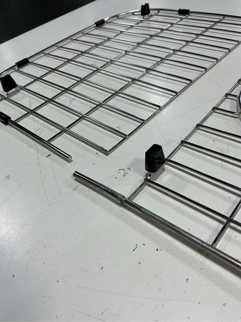 Condition photo showing As Is for large sink protector for kitchen sink,stainless steel sink grate 28.8\" x 14.8\",metal sink rack with side drain hole for single bowl,sink grid for bottom of sink with strainer,1 pack