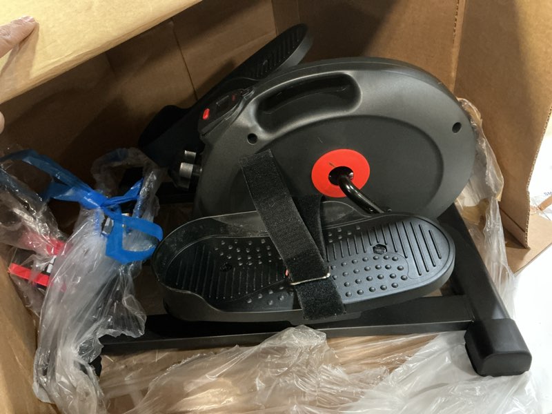 Condition photo showing Good Condition for Sunny Health & Fitness Sitting Under Desk Pedal Exerciser, Portable Training Machine for Senior Exercise, Home Workout Elliptical & Bike, Optional Free SunnyFit App Connection, Motorized, or in Pink Smart & Stable
