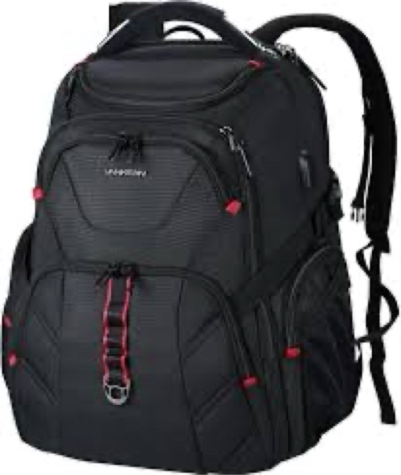 VANKEAN 17.3 Inch Laptop Backpack for Women Men Work Laptop Bag Fashion with USB Port, Waterproof Ba