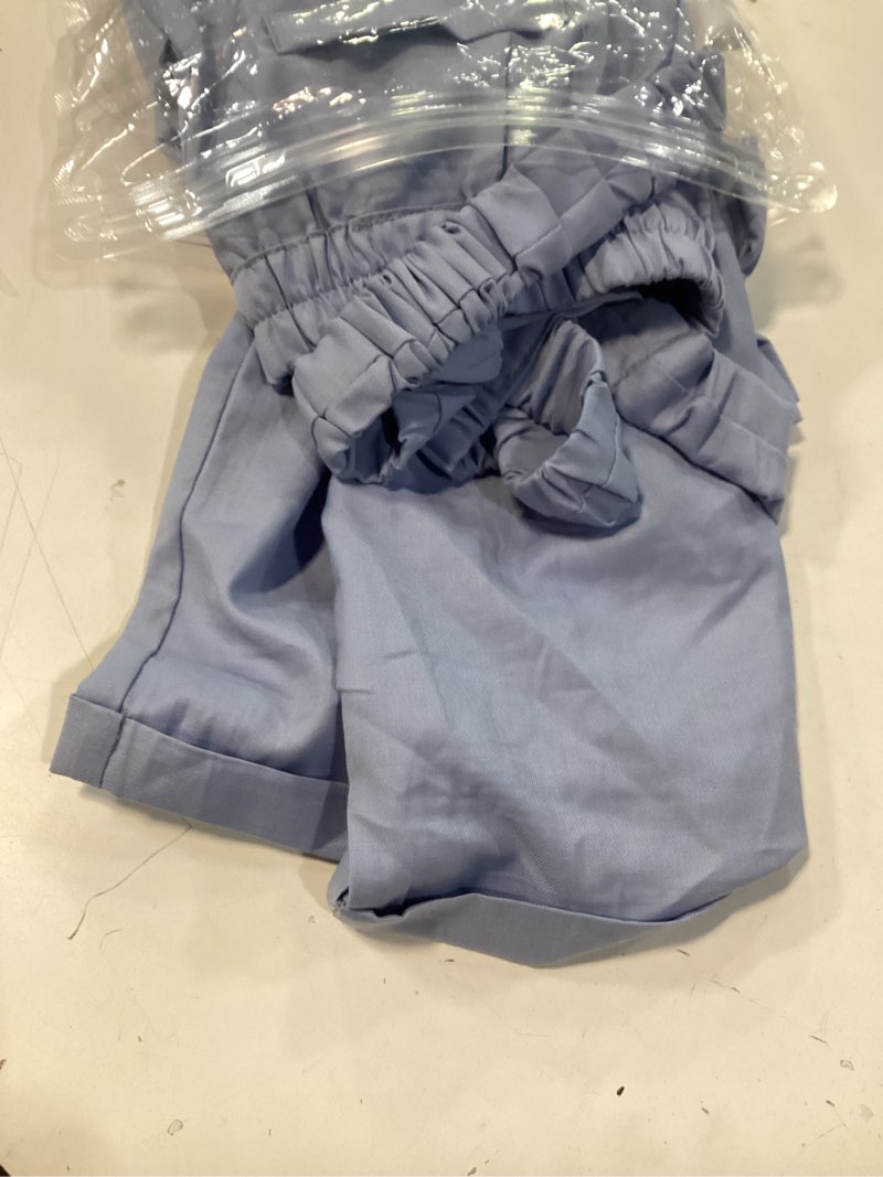 Condition photo showing New/Like New for baby boys pants , infant long sleeve shirt + pants   gentleman outfits light blue+white 2-3t