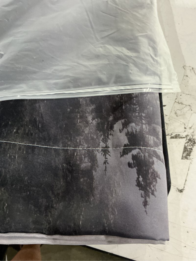 Condition photo showing Good Condition for exclusive home curtains indoor fog mountain for bedroom living room decor blackout curtains 55x63inch(140x160cm) 42"w x 45"l (pack of 2) white-style5
