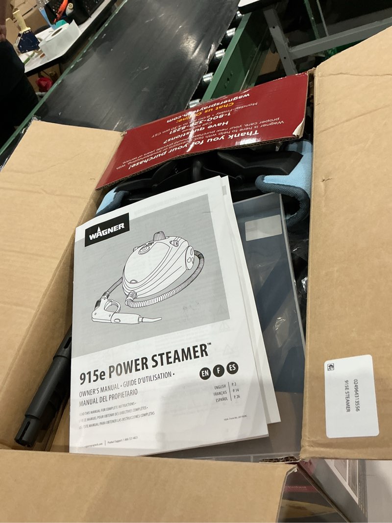 Condition photo showing As Is for wagner 915e multi-purpose on-demand steam corded cleaner and wallpaper remover