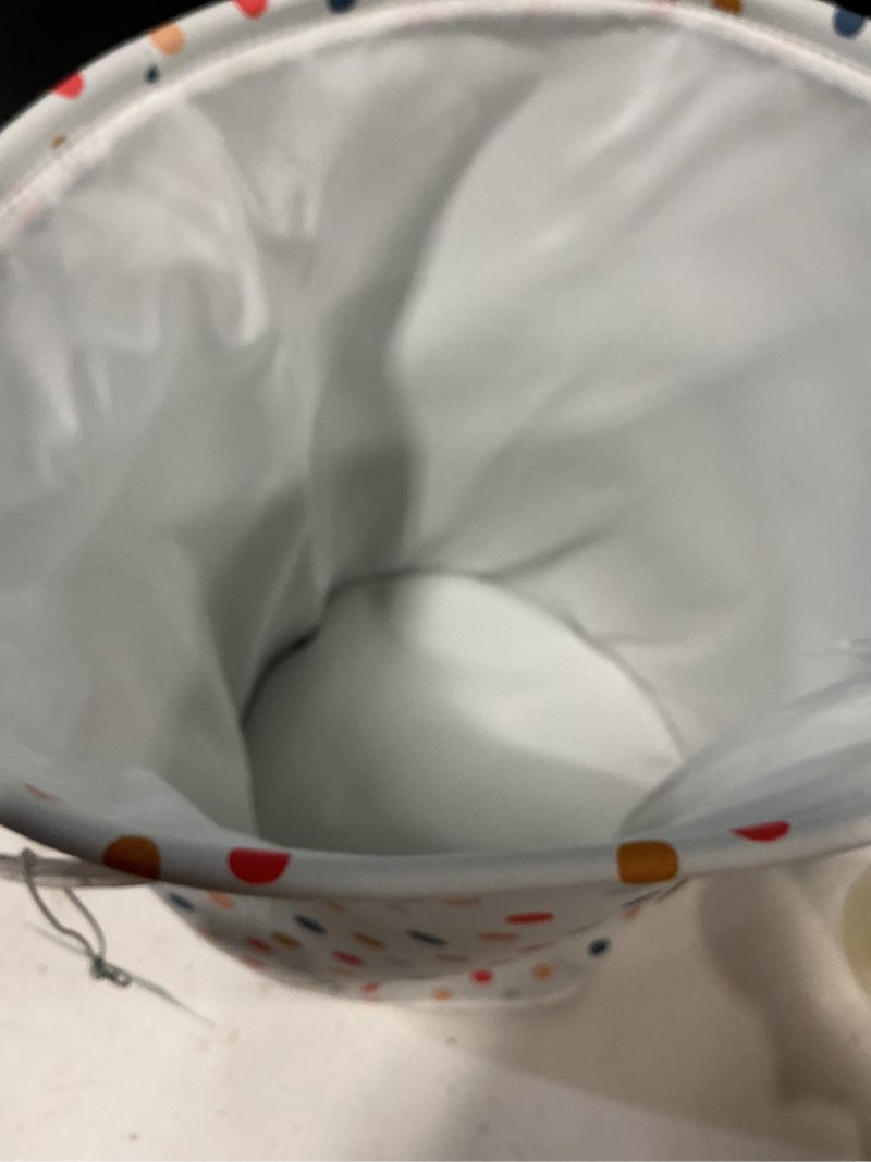 Condition photo showing As Is for extra large polka dot kids' fabric bin - pillowfort™