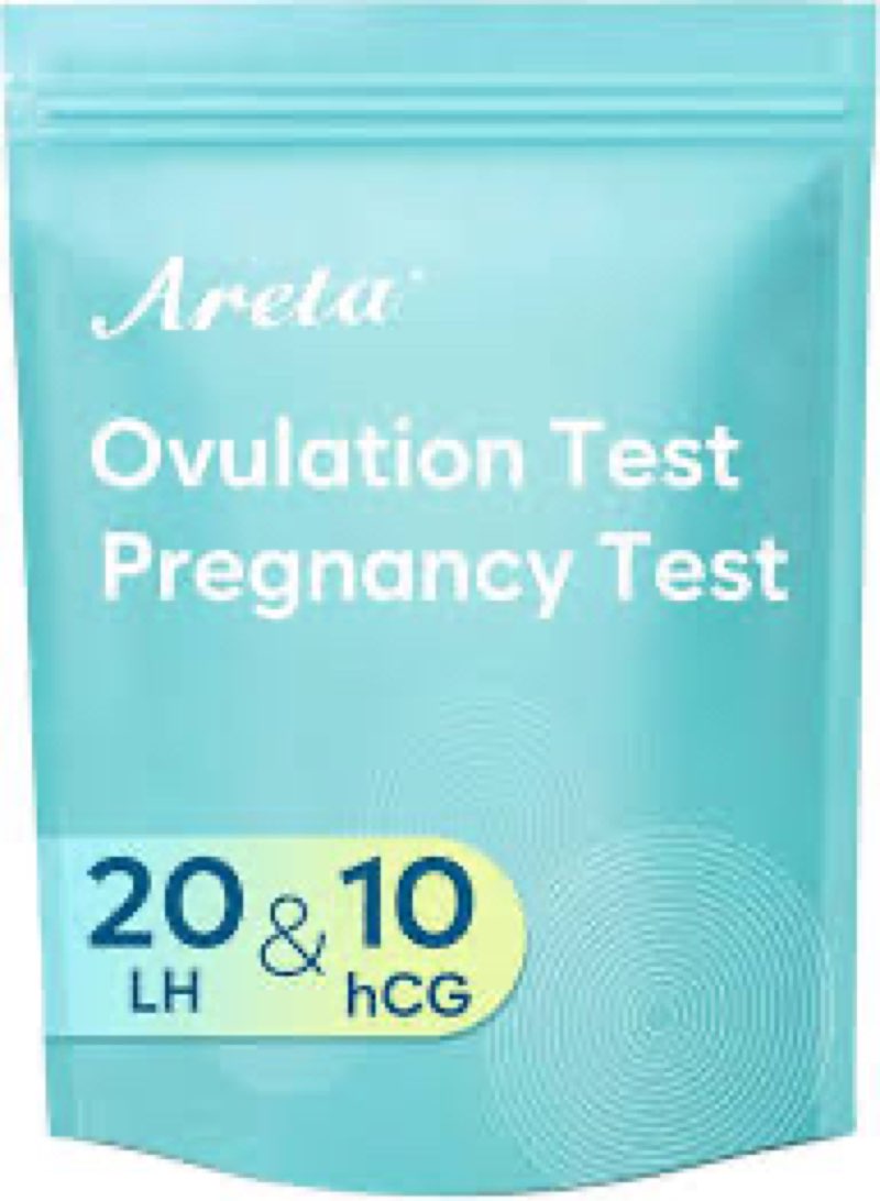 areta ovulation & pregnancy test strips: 70 ovulation strips & 20 pregnancy tests combo kit | accura