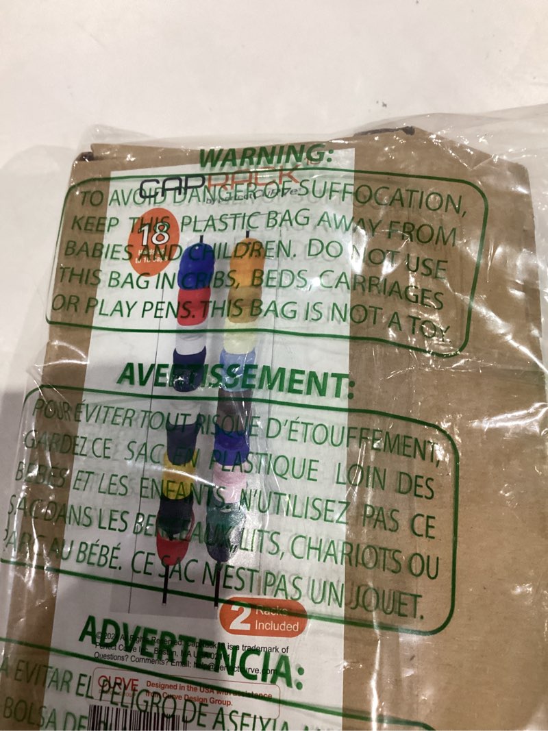 perfect curve caprack | over-the-door hat organizer for baseball caps | 2 straps, holds 18-36 adjust