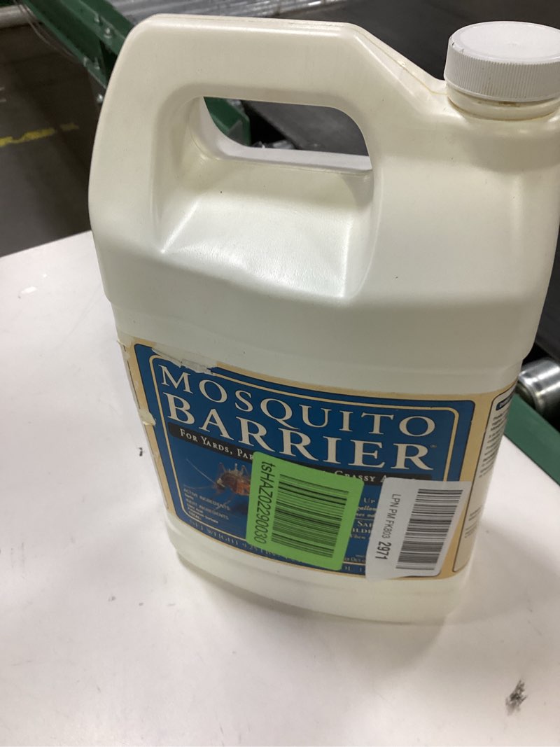 Condition photo showing New/Like New for liquid garlic mosquito repellent concentrate, 1 gallon – professional outdoor treatment for lawns, landscapes & perimeter areas – yard & home mosquito protection