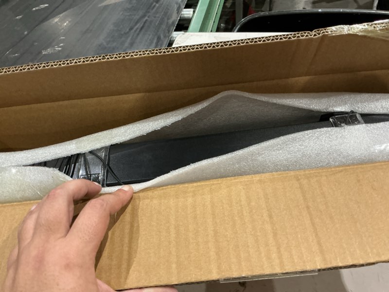 Condition photo showing New/Like New for solid wood blackout blinds, 2" slats 100% room darkening for home bedroom bathroom living room windows 23x60inch black 23x60inch