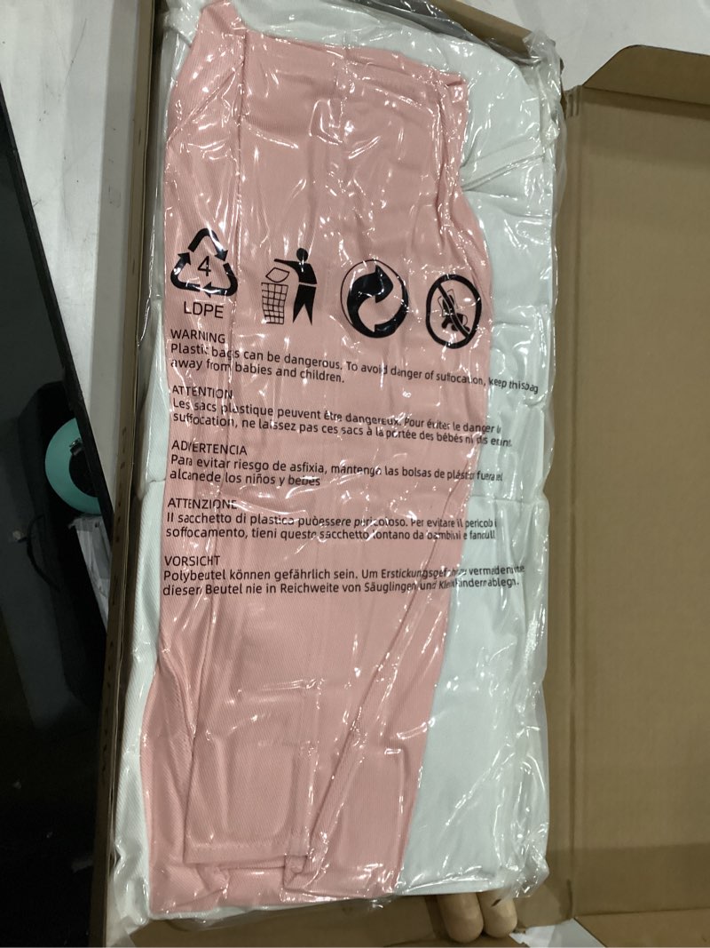 Condition photo showing New/Like New for Baby Swing Indoor and Outdoor, Canvas Hammock Swing for Baby to Toddler with a Comfortable Seat, Macaroon Wooden Toy, Adjustable 5-Point Harness,Gift for Baby Boys Girls, 3 Modes, Pink