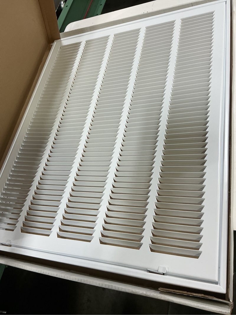 Condition photo showing Good Condition for everbilt 20 in. x 25 in. steel return air filter grille in white